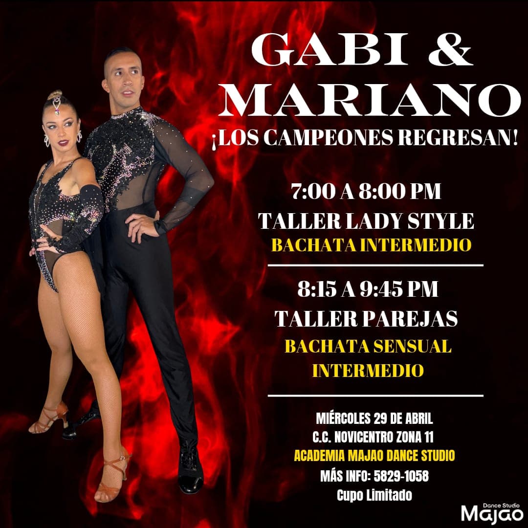 Taller Especial de Bachata con Gabi & Mariano