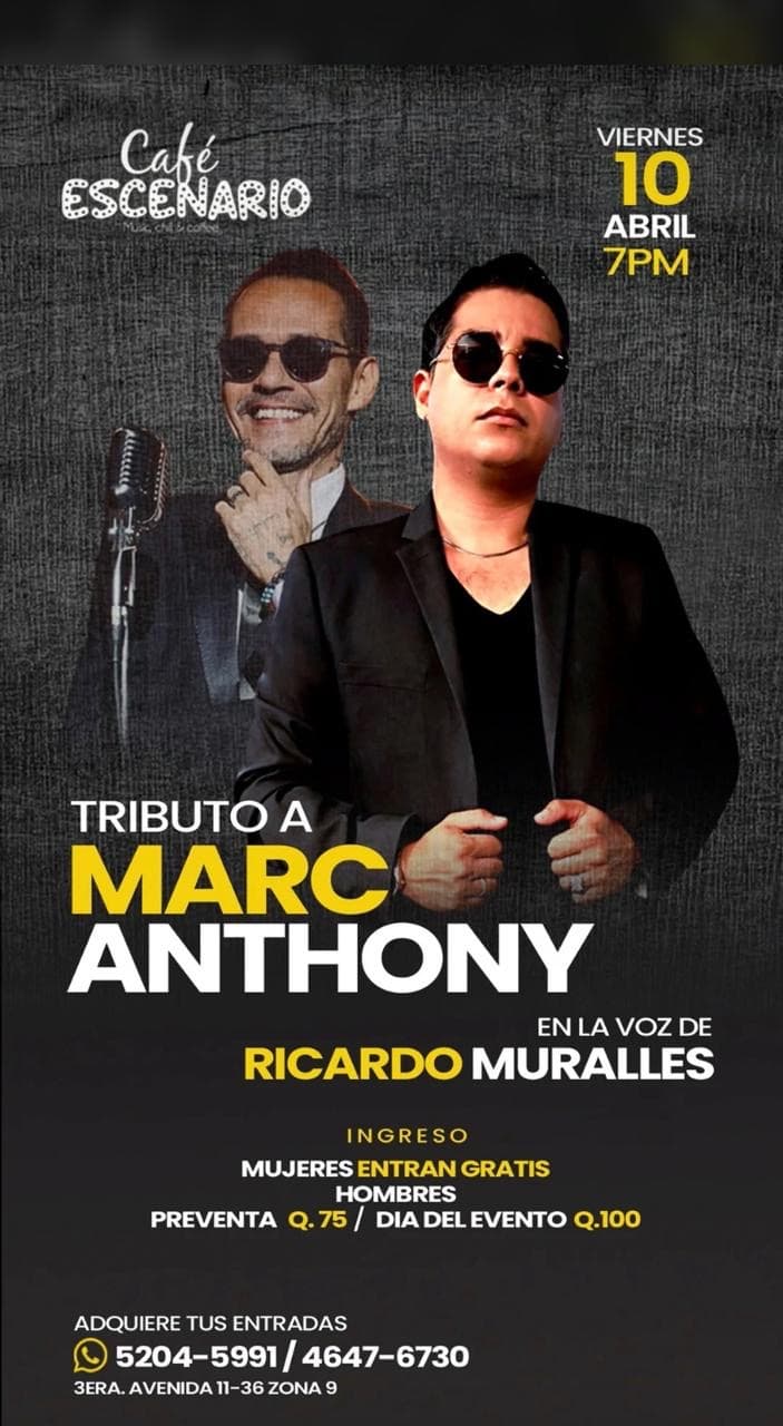 Marc Anthony Tribute featuring Ricardo Muralles